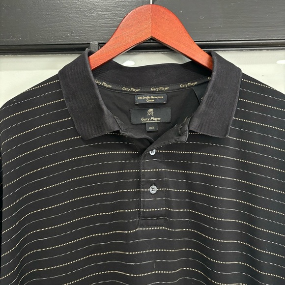 Gary Player Cotton Polo Golf Shirt Size XXL Big & Tall Black Casual Comfort - Picture 2 of 9